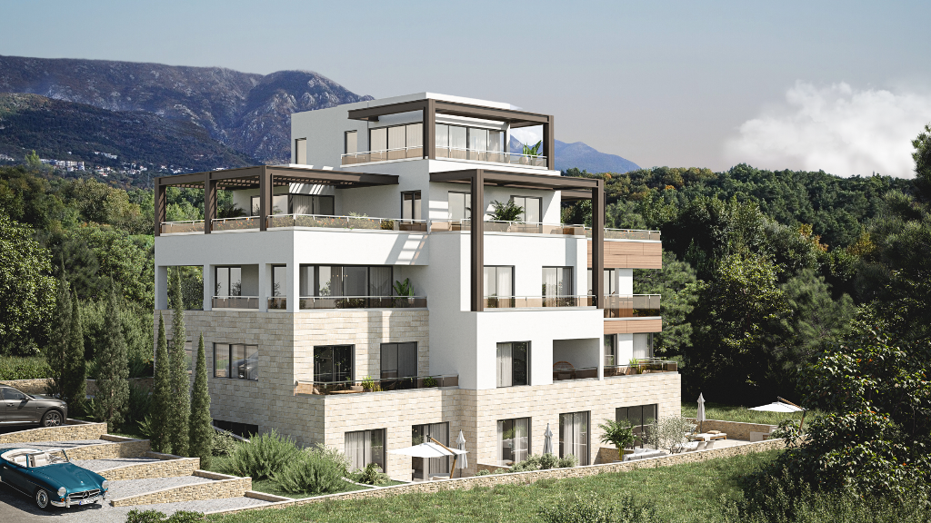 Apartments in a new residential complex with beautiful views