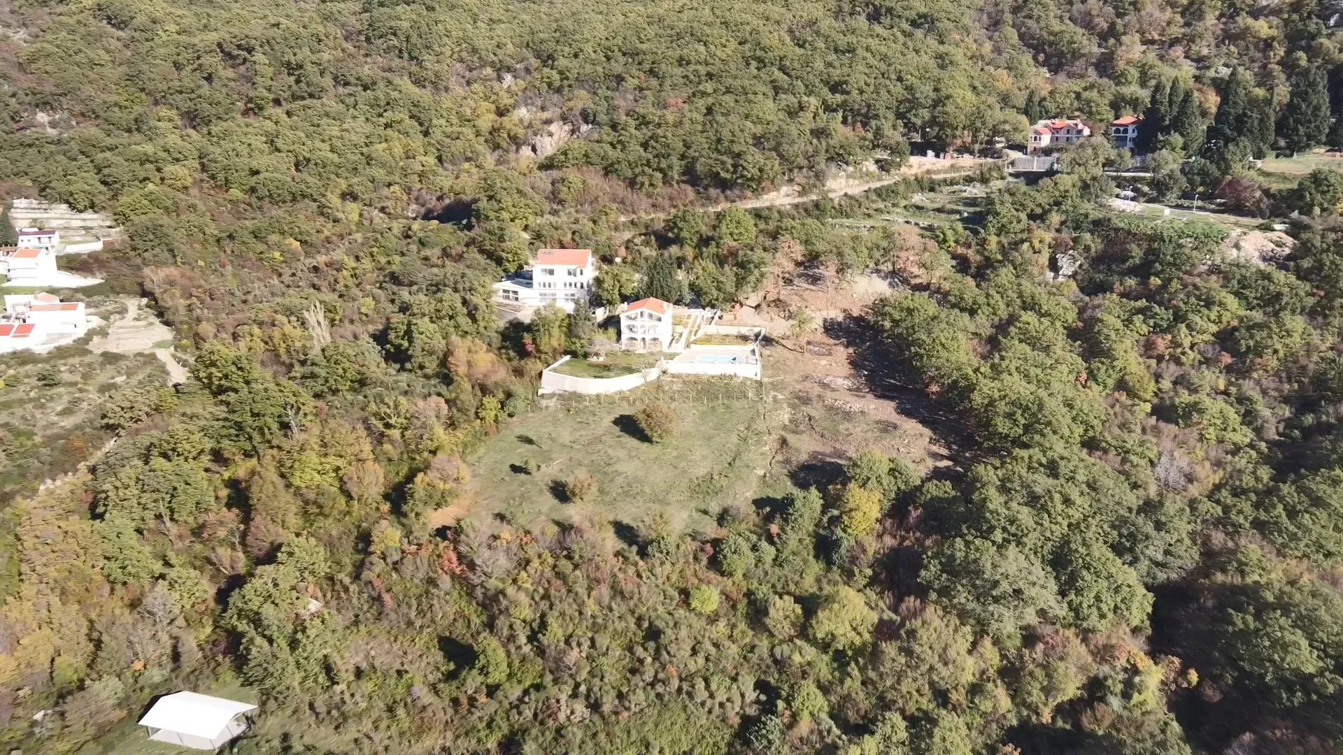 Urbanisiertes Grundstück in Kuljace mit Meerblick