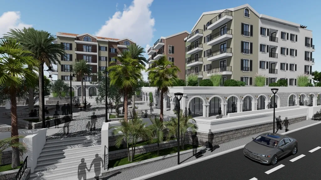 Apartments in new complex in Tivat