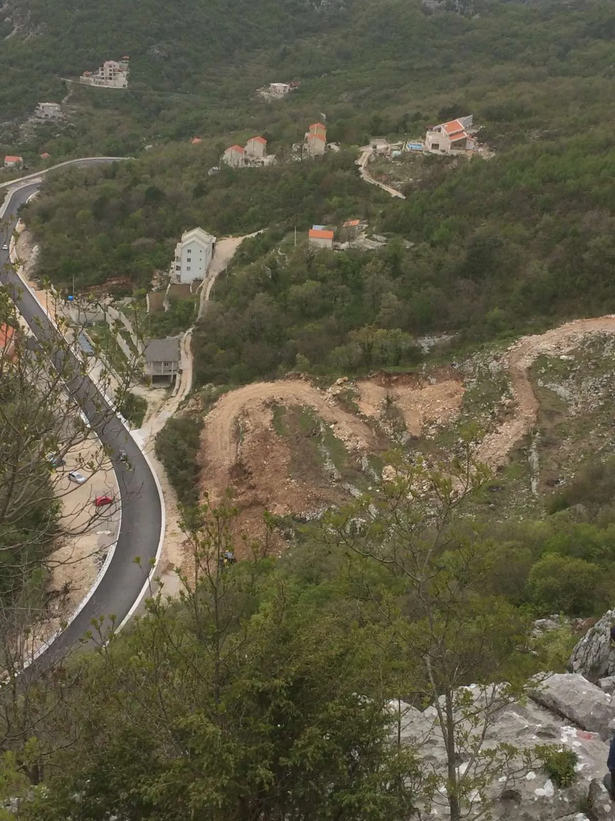 Plot for sale in Lapcici with a panoramic sea view 