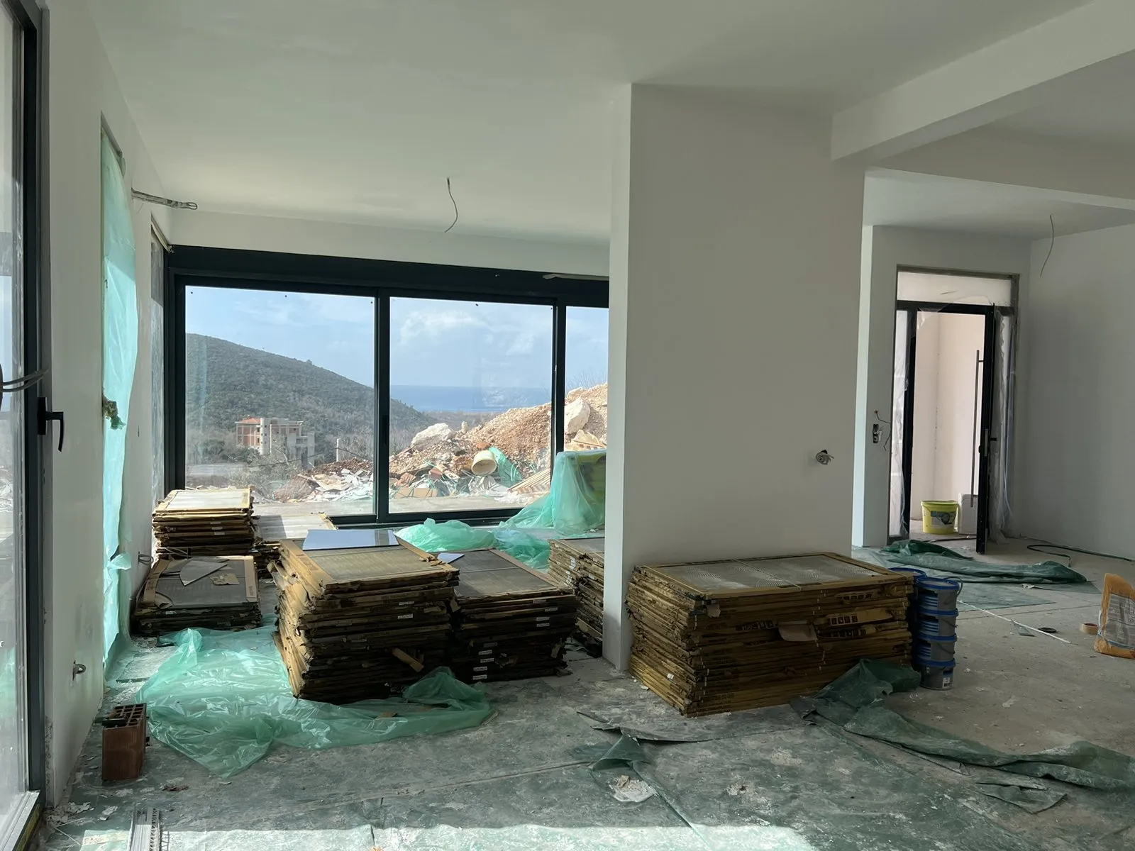 New villa with panoramic sea view in Buljarica