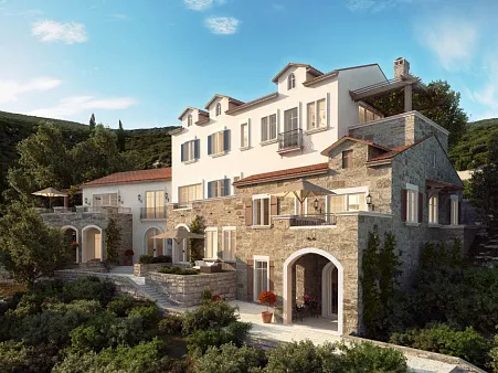 Luxurious apartments in Lustica